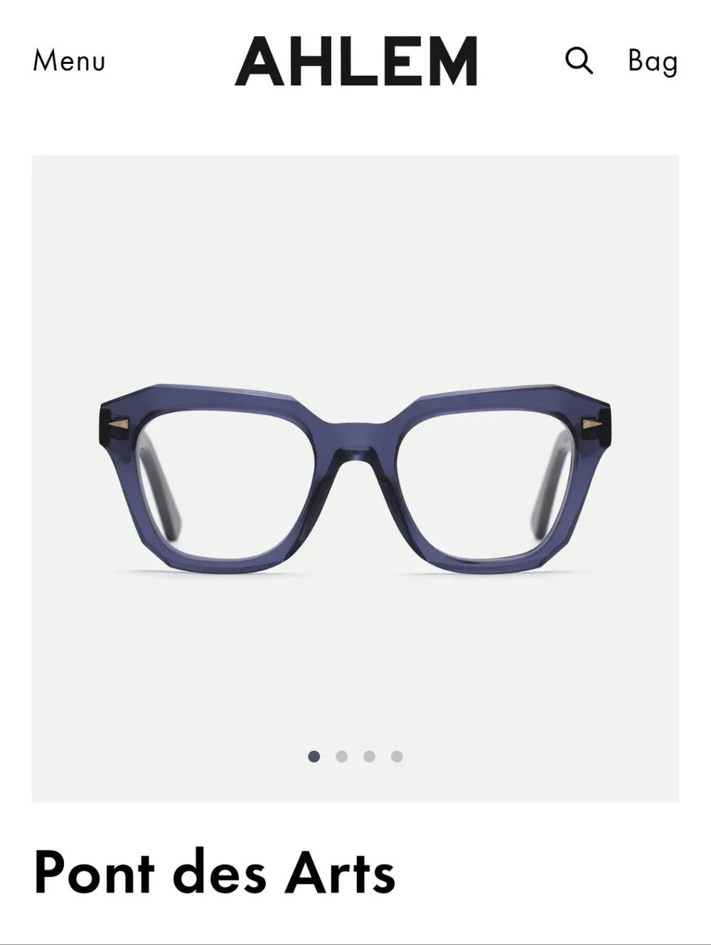 Ahlem Pont des Arts Glasses In Bluelight